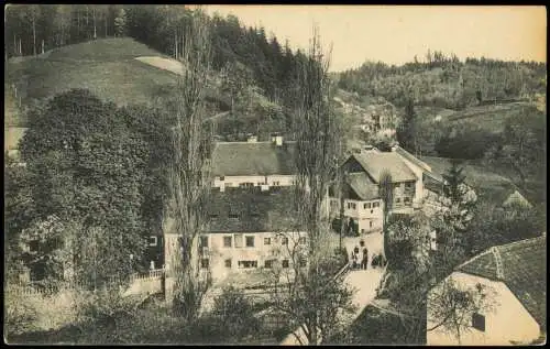 Ansichtskarte Haibach ob der Donau Weinhaus und Restauration Zur Mauth 1909