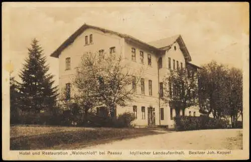 Passau-Kötschach-Mauthen Hotel und Restauration 1919  Oberösterreich