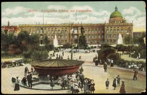 Ansichtskarte Mitte-Berlin Stadtschloss Anlagen 1907