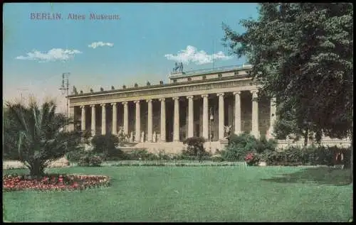 Ansichtskarte Berlin Altes Museum Palmen 1928