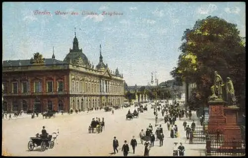 Ansichtskarte Berlin Unter den Linden, Zeughaus 1916  gel. Feldpost