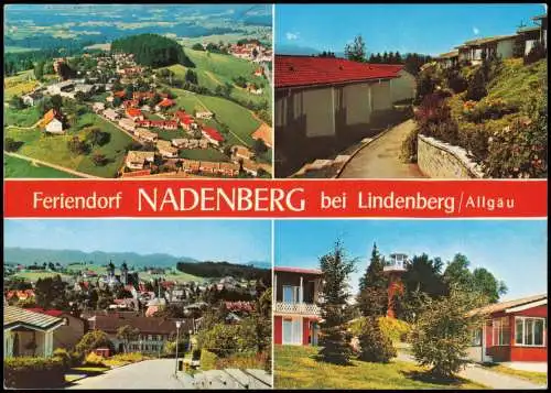 Nadenberg (Dorf)-Lindenberg (Allgäu) Mehrbildkarte mit Ortsansichten 1989