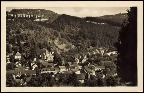 Bad Gottleuba-Bad Gottleuba-Berggießhübel Panorama-Teilansicht 1954