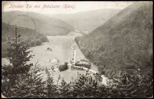 Ilfeld-Harztor Panorama mit Hotel Netzkater Besitzer: Emil Liesegang 1911