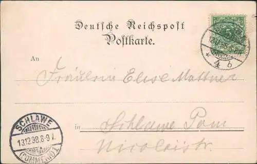 Studentika Vandalia Berlin Heraldik  Burschenschaft 1898  2 Schlawe