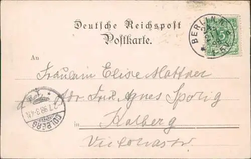 Studentika Vandalia Berlin Heraldik  Burschenschaft 1898  Berlin Colberg