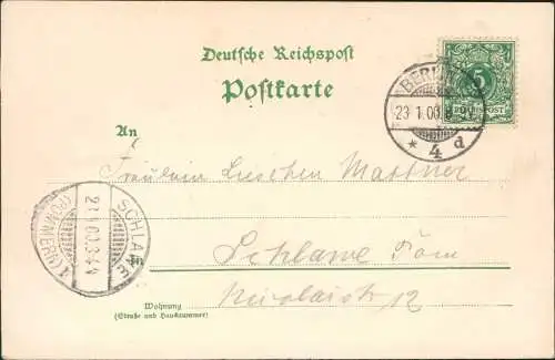 Ansichtskarte  Studentika Heraldik Burschenschaft Vandalia Berlin 1900