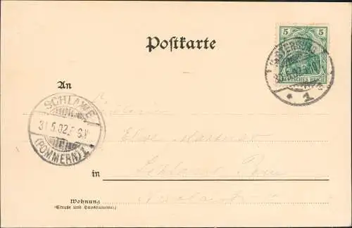 Neu Stobingen b. Insterburg 3 Bild Straße Halle Ostpreußen b Insterburg 1902