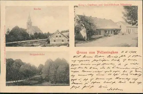 Pelleningken Ostpreußen Загорское 3 Bild Kirche  Ostpreußen Tilsit Ragnit 1902