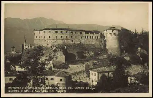 Rovereto Burg CASTELLO SEDE DEL MUSEO DELLA GUERRA E DELLA CAMPANA 1930