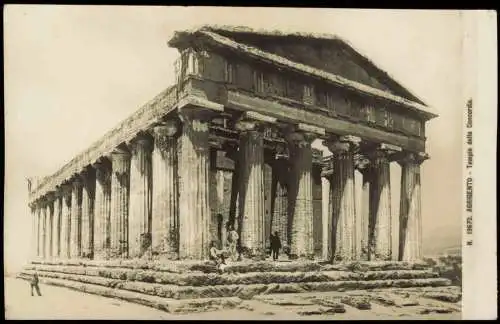 Cartoline Agrigent Agrigento Tempelansicht Tempio della Concordia 1932