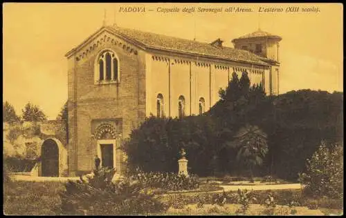 Padua Padova Cappello degli Scrovegni all'Arena. L'esterno (XIII secolo). 1910