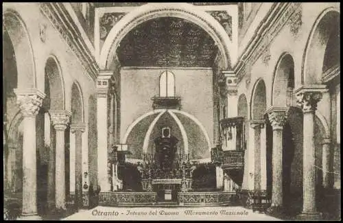 Otranto Duomo (Dom, Kirche) Interno (Innenansicht) Monumento Nazionale 1910