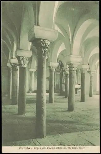 Cartoline Otranto Dom, Cripta del Duomo (Monumento nazionale) 1910