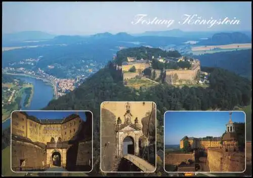 Ansichtskarte Königstein (Sächsische Schweiz) Luftbild Tor und Eingang 2006