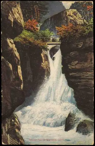 Ansichtskarte Wattens Wasserfall. Tirol. 1914