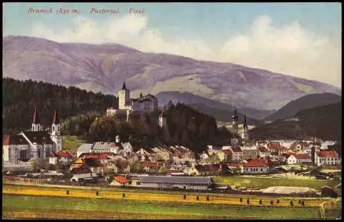 Cartoline Bruneck Pustertal Brunico Pustertal. Südtirol. 1913