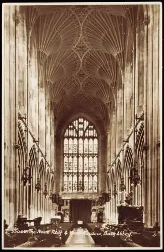 Postcard Bath The Nare Roof & West Window 1961