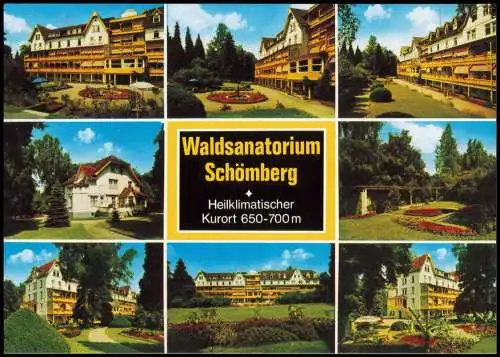 Ansichtskarte Schömberg (Schwarzwald) Waldsanatorium (Mehrbildkarte) 1989