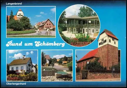 Schömberg (Schwarzwald) Mehrbildkarte Rund um Schömberg Oberlengenhard 1990