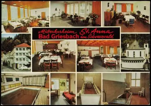 Bad Peterstal-Griesbach Mehrbildkarte Mütterkurheim St. Anna 1975