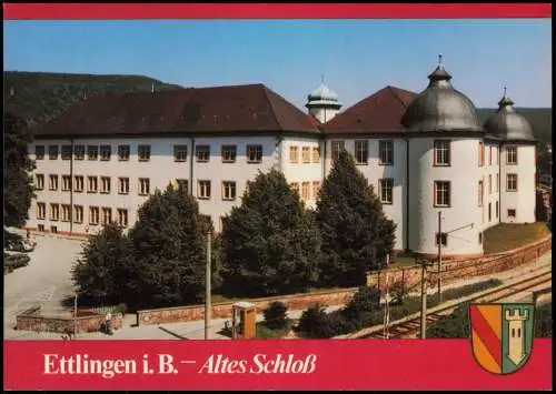 Ansichtskarte Ettlingen Altes Schloß Schloss (Castle Building) 1980