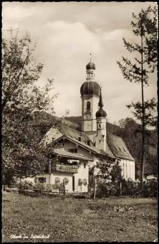 Ansichtskarte Elbach-Fischbachau Stadtpartie Leitzachtal 1954