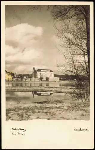 Ansichtskarte Schärding Blick auf das Kurhaus Fotokarte 1955