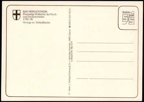 Ansichtskarte Bad Mergentheim Deckengemälde - Hofkirche 1998