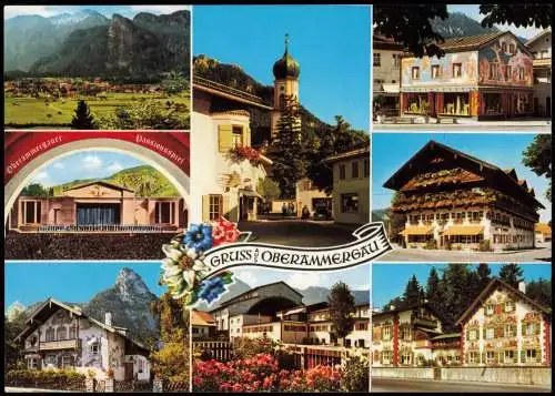 Ansichtskarte Oberammergau Passionsspieldorf Mehrbild 1991