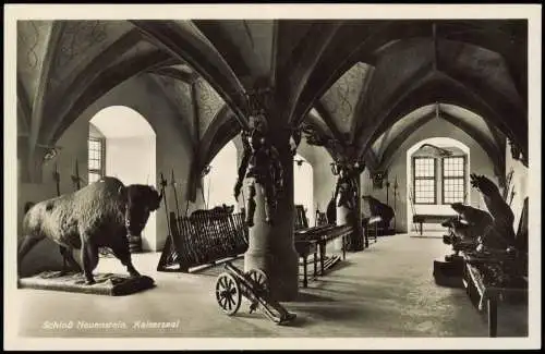 Ansichtskarte Neuenstein (Hohenlohe) Schloß Neuenstein. Kaisersaal 1930