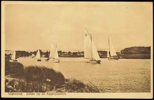 Niederlande Teylingen Warmond Zeilen op de Kagerplassen (Segeln) 1930