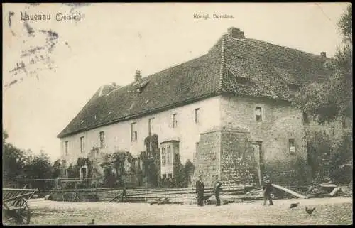 Ansichtskarte Lauenau Deister Königl. Domäne. 1907