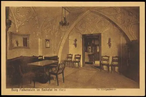 Pansfelde-Falkenstein/Harz Burg Falkenstein Harz Die Königszimmer 1925