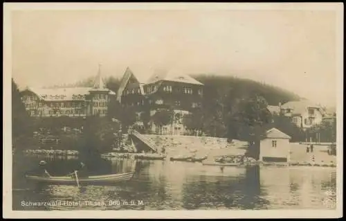 Titisee-Neustadt Schwarzwald-Hotel F .Jaeger & E. Trescher Fotokarte 1926