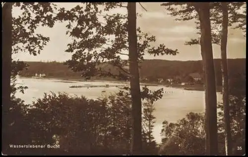 Ansichtskarte Flensburg Wasserslebener Bucht 1928