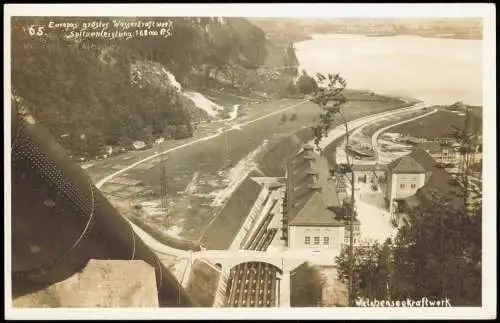 Ansichtskarte Kochel am See Kraftwerk Walchensee 1929