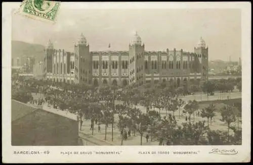 Postales Barcelona Plaza de Braus Plaza de Toros Stadion 1931