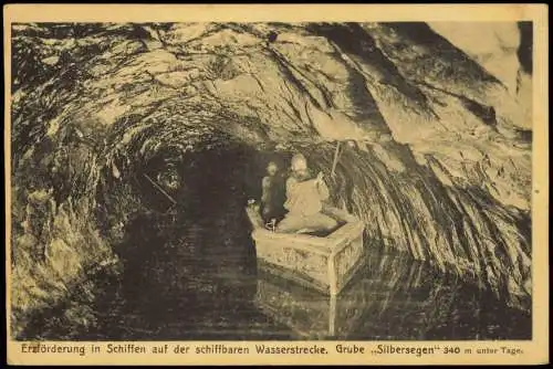 Ansichtskarte Clausthal-Zellerfeld Harz Erzbergwerk Grube Silbersegen 1914