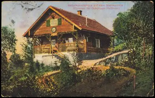 Ansichtskarte Neuhütten-Wüstenrot Naturfreundehaus auf dem Steinknickle 1915