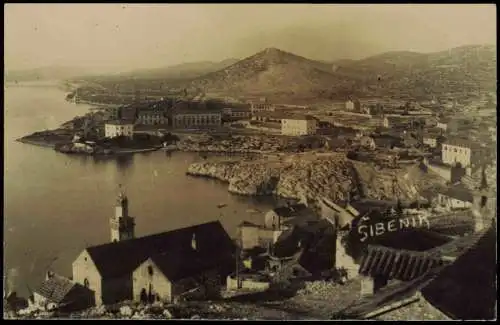 Postcard Sebenico Šibenik Stadtpartie 1925