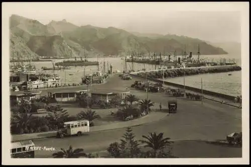 Postales Santa Cruz de Tenerife Puerto Straße Hafen 1927  Kanaren Canaris