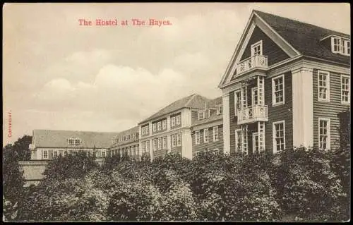 Postcard Swanwick (Derbyshire) The Hostel at The Hayes. 1912