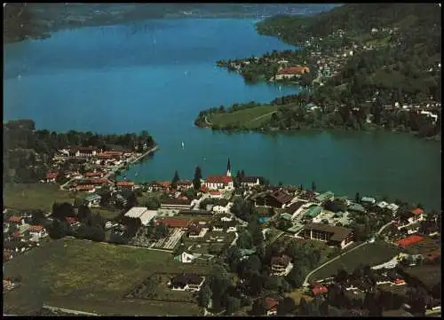 Ansichtskarte Rottach-Egern Luftaufnahme Rottach-Egern am Tegernsee 1980