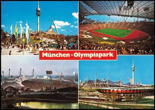 Milbertshofen-München Olympiapark (Mehrbildkarte, Olympiastadion uvm.) 1998