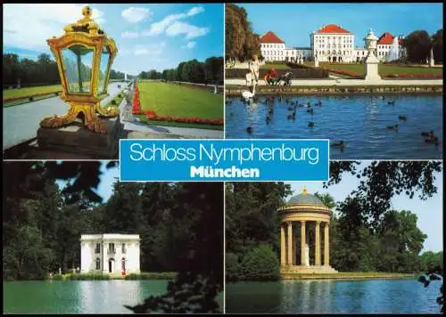 Ansichtskarte München Mehrbildkarte Schloss Nymphenburg 1998