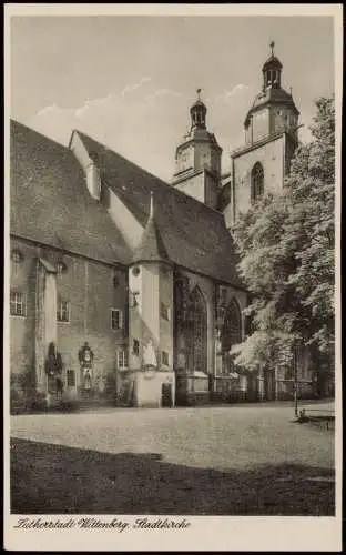 Ansichtskarte Lutherstadt Wittenberg Stadtkirche 1953