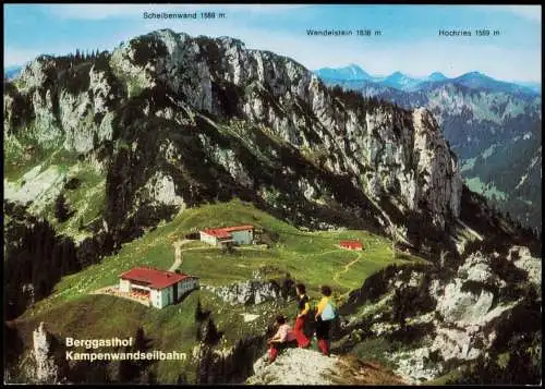 Ansichtskarte Kampenwand Berggasthof Kampenwandseilbahn Berg-Panorama 1970