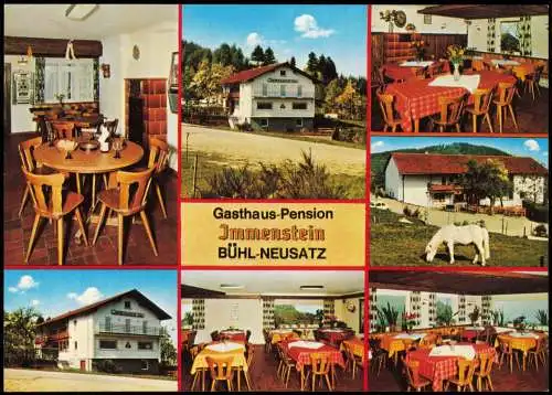 Bühl (Baden) Gasthaus Pension IM MENSTEIN OT Bühl-Neusatz Schwarzwald 1990/1981