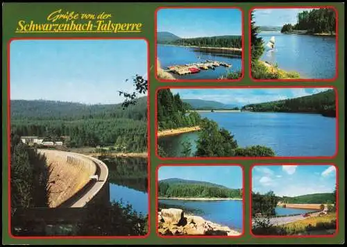 Forbach (Baden) Schwarzenbach-Talsperre im Schwarzwald (Mehrbildkarte) 1990